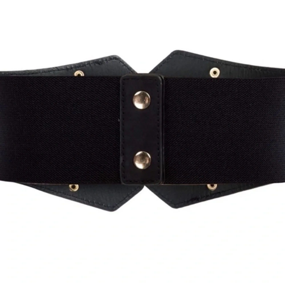 - Leather Triple Buckle Western Belt Retro Buckle Strap Belt Corset Belt *…NEW